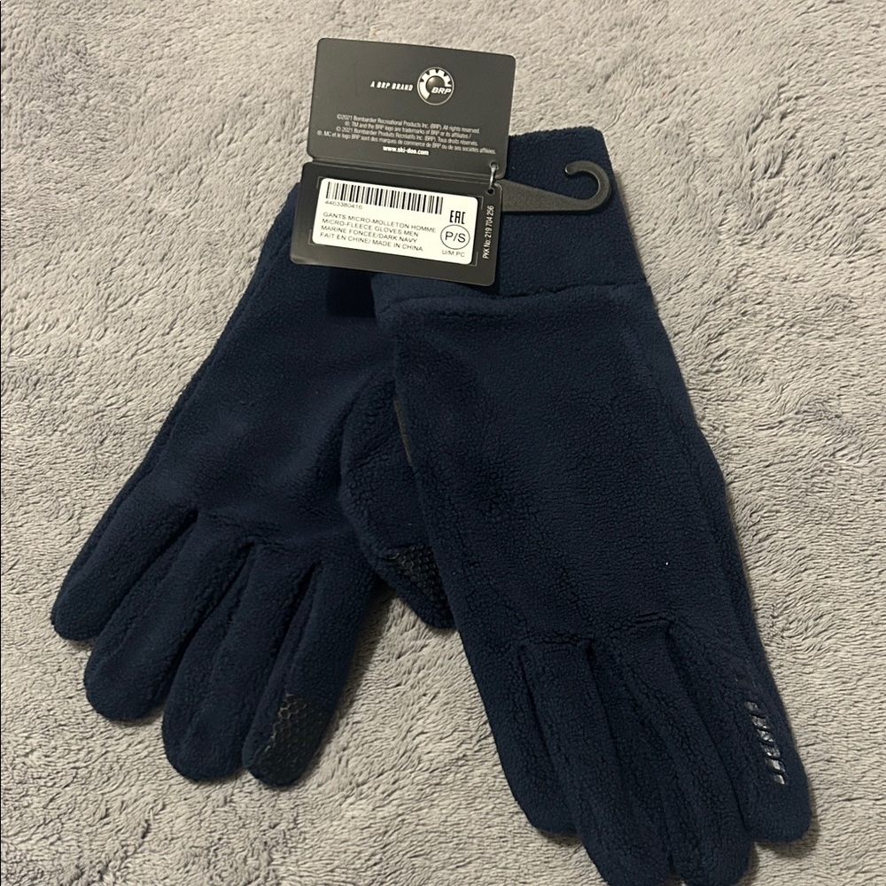 Ski-Doo Micro Fleece Gloves Dark Navy